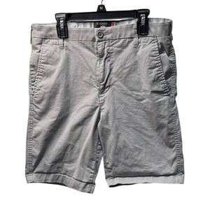 Dockers Mens Shorts Gray‎ Flat Front Casual Cotton Blend Size 29